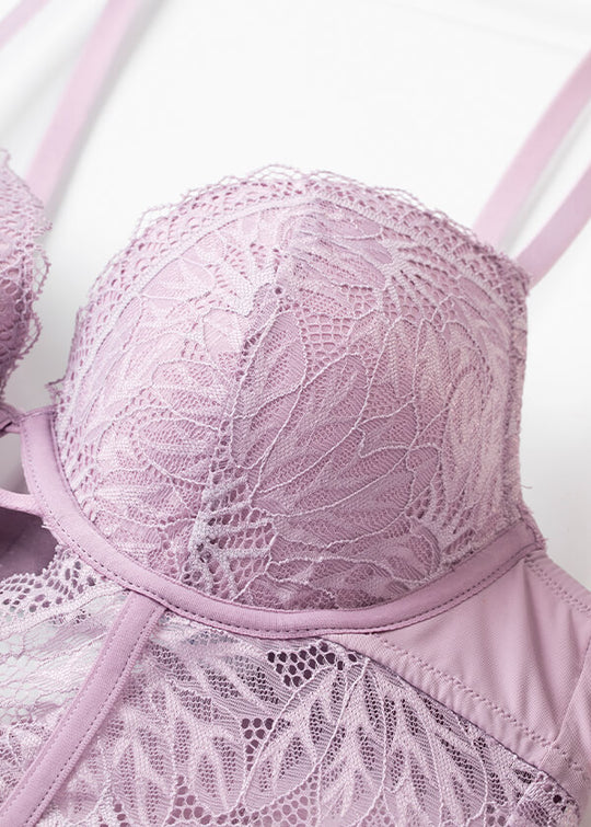 CLARA Sexy Push-Up Lace Bodysuit