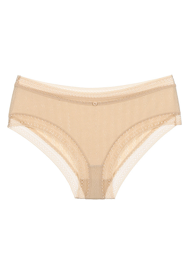 MIA Stretch Soft White Lace Brief Panties
