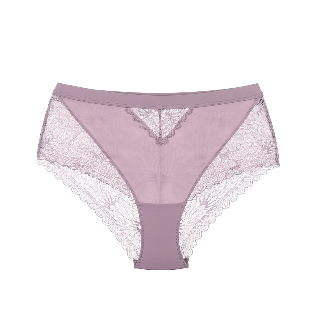High Rise Lace Underwear For Women, Chic Brief Panties