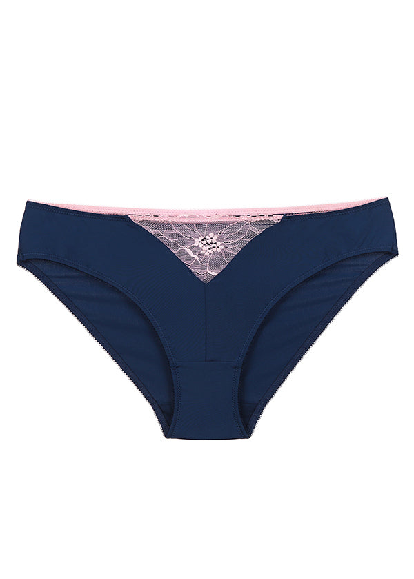 IRENE Lace Superfine Fabric Elastic Brief Panties-imgsize-L