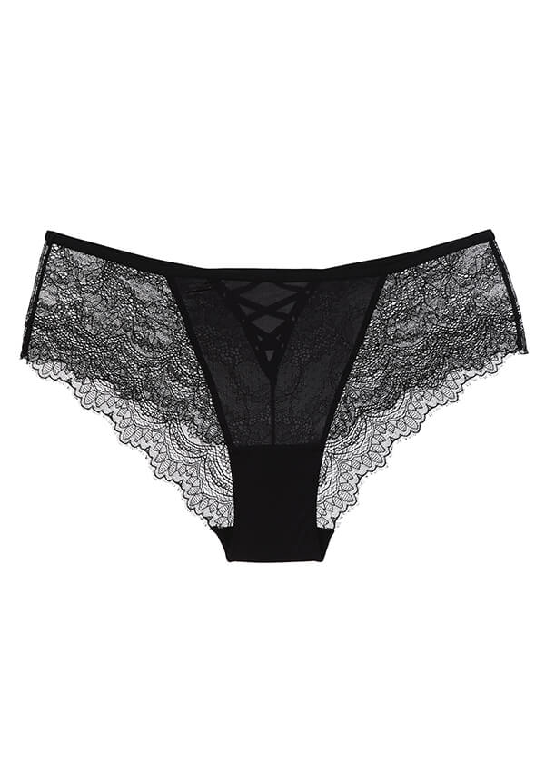 PAISLEY Floral Lace Black Sexy Shorty
