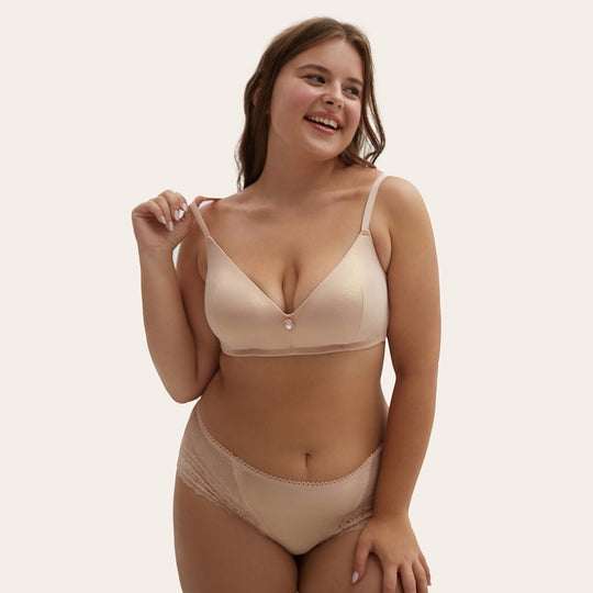 TEAGAN Shiny Wireless Triangle Bralette Bra-imgsize-38D