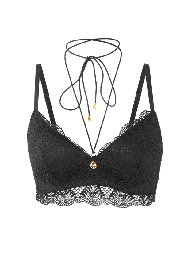 Captivating pattern mesh triangle bralette, Miiyu, Shop Bralettes & Bras  For Women Online