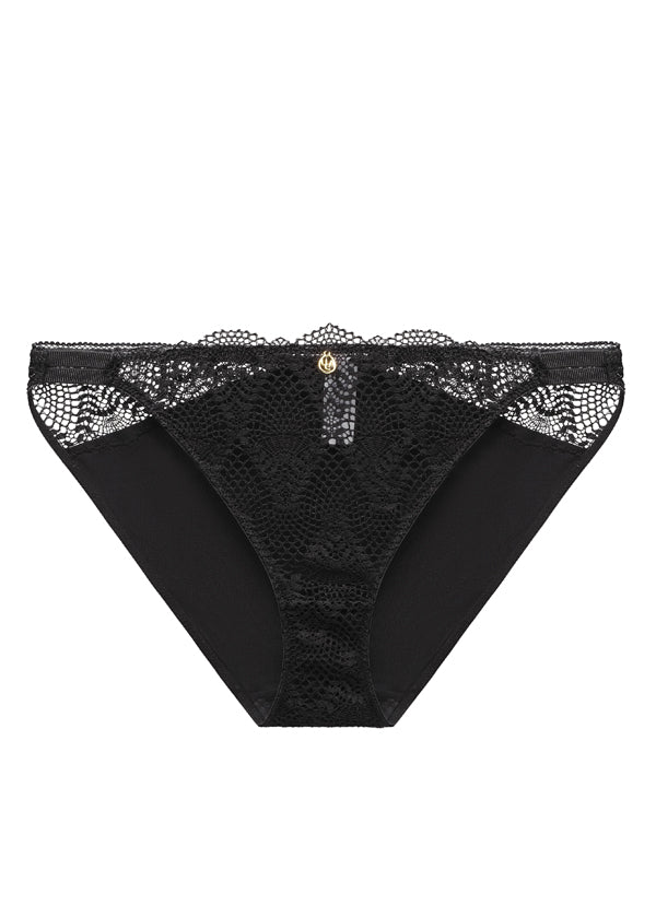 XABELLE Sexy Black Lace Brief Panties